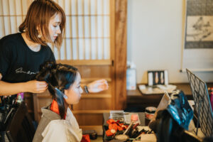 出張七五三ヘアメイク着付け